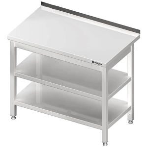 Stół do pracy przyścienny z 2 półkami 1800x700x850mm skręcany Stalgast 980067180