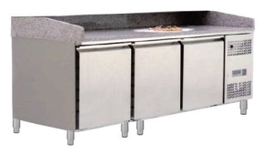  Stół chłodniczy do pizzy 3-drzwiowy Szron EPF3485