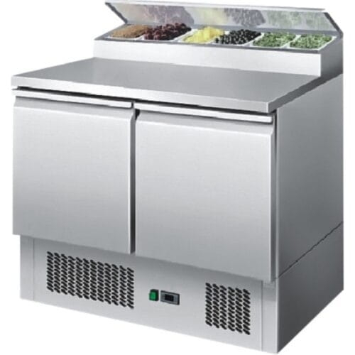 Stół chłodniczy 2-drzwiowy z nadstawką Szron ESL3832