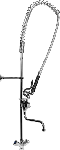 Stojąca bateria gastronomiczna ze słuchawką prysznicową i obrotową wylewką YG-30701