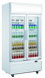  Szafa chłodnicza przeszklona 1000L Szron LG 1000 silver