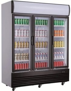 Witryna chłodnicza przeszklona 1300L Szron LG 1300F