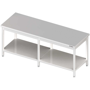 stół centralny z półką 2000x800x850 mm spawany Stalgast 980118200