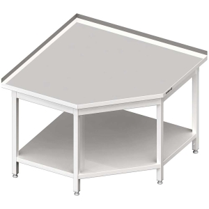 stół przyścienny, narożny 600x700(P)x850 mm spawany Stalgast 980126070
