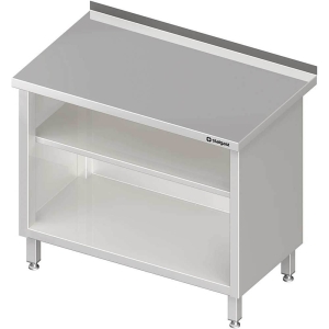  stół przyścienny, zabudowany z 2-ma półkami 900x600x850 mm Stalgast  980136090