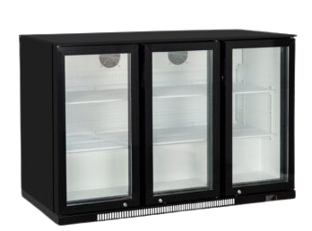 Witryna barowa 3-drzwiowa 303L Szron DBQ300LS drzwi suwane