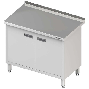 stół przyścienny z drzwiami skrzydłowymi 900x600x850 mm Stalgast 980156090