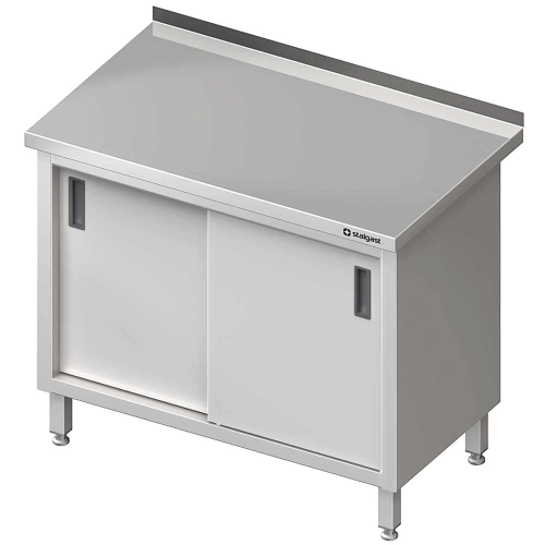 stół przyścienny z drzwiami suwanymi 1000x700x850 mm  Stalgast 980187100