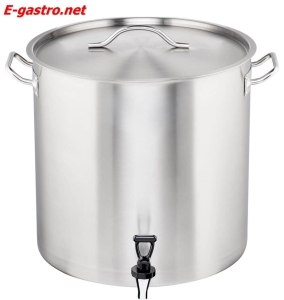 Garnek wysoki nierdzewny z kranem Stalgast 011410