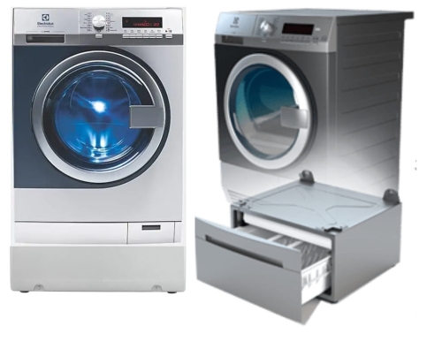 Pralnico-wirówka do mopów Electrolux myPro 8kg, półprofesjonalna, zawór spustowy i podstawa WE170V+1LOAD6