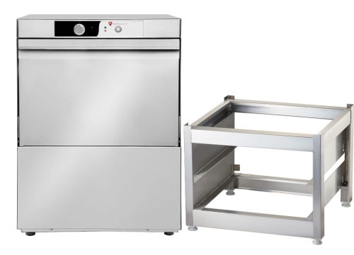 Zmywarka do naczyń RQ500 B DD + podstawa PPZ500 | kosz 500x500 | pompa spustowa | 3,4 kW | 230 V