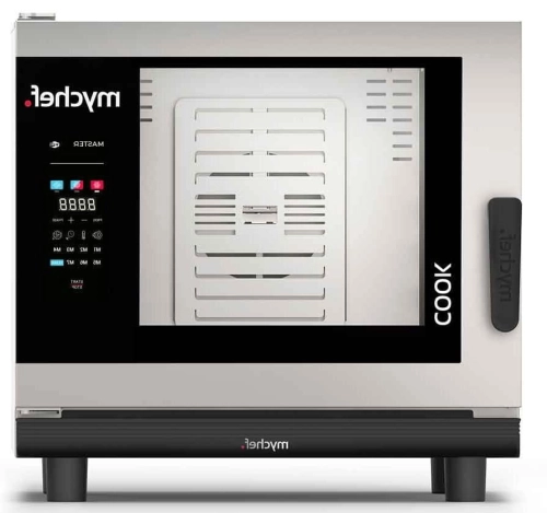 Piec konwekcyjno-parowy elektryczny | automatyczny system myjący | 6xGN1/1 | 9,3 kW | 400 V | Mychef COOK PRO 061E Lewe Drzwi
