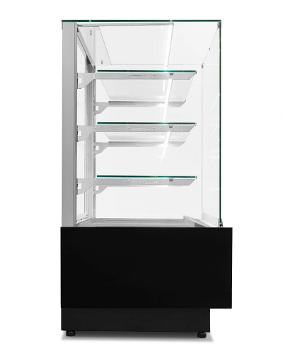 Witryna cukiernicza chłodnicza Dolce Visione Premium 700 | wnętrze ze stali nierdzewnej | 700x670x1300 mm