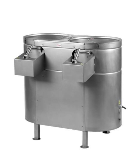 Obieraczka nierdzewna do warzyw podwójna OZ15Nx2 poj. 2x10kg moc 0,55kW/400V Spomasz Nakło