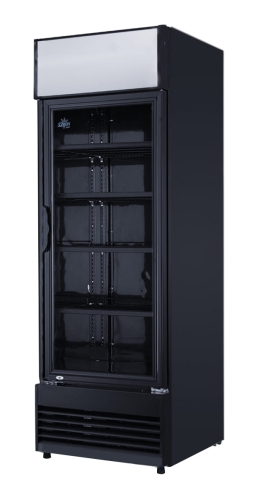 Witryna chłodnicza przeszklona czarna 382L Szron LG 382BF BLACK