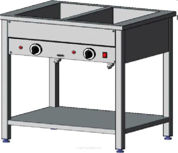 Bemar elektryczny wolnostojący 2 komorowy, 800x600x850 1,6 kW BE-2WS