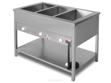 Bemar elektryczny wolnostojący 3 komorowy, 1100x600x850 2,4 kW BE-3WS