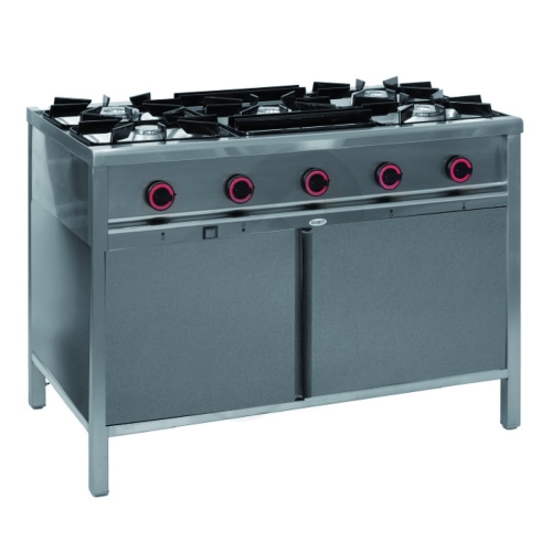 Kuchnia gazowa 5-palnikowa z szafką 24,9 kW 1200x700x850 mm TG-5725.IV