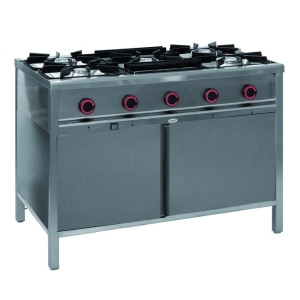Kuchnia gazowa 5-palnikowa z szafką  27,9 kW 1200x700x850 mm TG-5730.IV
