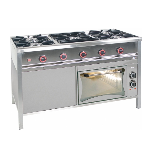  Kuchnia gazowa 5-palnikowa 24,9 kW z piekarnikiem gazowym  1200x700x850 mm TG 5725/PG-1