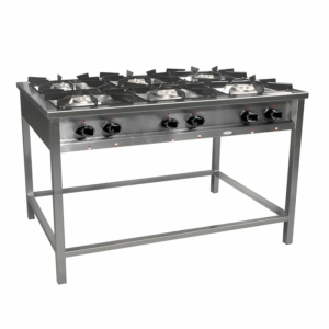 Kuchnia gazowa 6-palnikowa z pilotem 31,4kW TGP-632.II EGAZ 1300x900x850mm