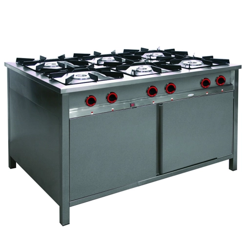 Kuchnia gazowa 6-palnikowa z szafką 32,5kW TG-632.IV EGAZ 1300x900x850mm