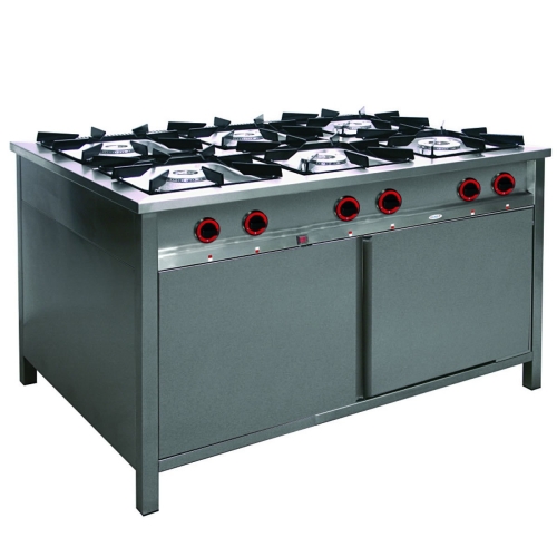 Kuchnia gazowa 6-palnikowa z szafką 35,5kW TG-637.IV EGAZ 1300x900x850mm