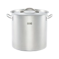 Garnek wysoki z pokrywką, stalowy, Ø 360 mm, V 36.6 l