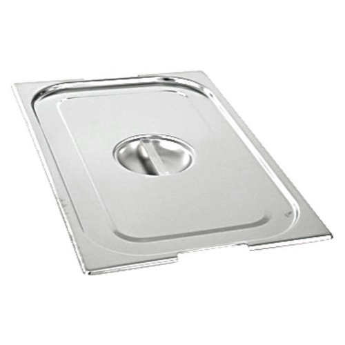 Pokrywka stalowa z wycięciem na uchwyty do pojemników, Basic, GN 1/2