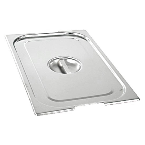 Pokrywka stalowa z wycięciem na uchwyty do pojemników, Basic, GN 1/6