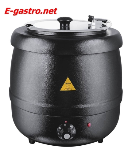 Kociołek elektryczny do zup, czarny, poj. 8,5L Stalgast 432100 