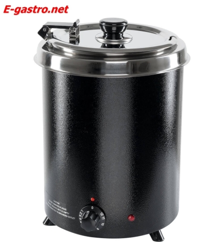 Kociołek elektryczny do zup, czarny, poj. 5,7L Stalgast 432110