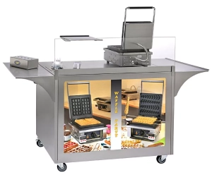 Wózek/szafka na kółkach ze stali nierdzewnej do gofrów Roller Grill MG-02