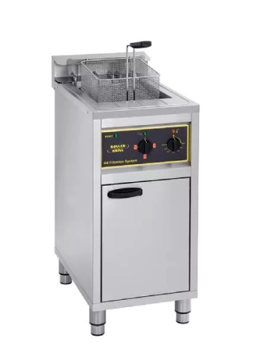 Frytkownica elektryczna 16L z systemem filtracji oleju 12kW Roller Grill OFS 16