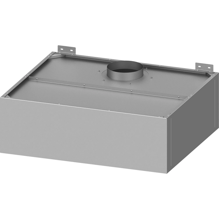 Okap przyścienny skrzyniowy skręcany z łapaczami, bez oświetlenia (króciec d=250mm) 1210x1000x400