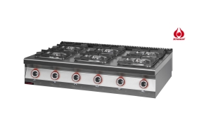 Kuchnia gazowa 6-palnikowa, nastawna 900.KG-6 Kromet