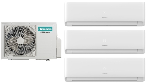 Zestaw multisplit Hisense 2x Expert Comfort KF25YR4BG + KF35MR0BG + jednostka zewnętrzna Multi 3AMW62U4RJC