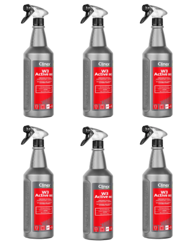Clinex W3 Active BIO 1l Preparat do codziennego mycia sanitariatów (karton 6szt.) 77-512
