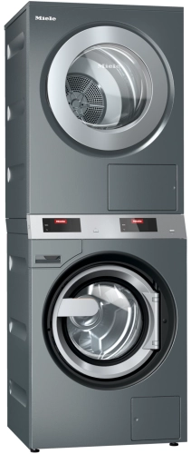 Profesjonalny słupek pralnica i suszarka, nagrzewany elektr., z pompą odpł. PDW 909 EL DP DD MIELE