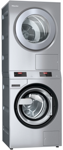 Profesjonalny słupek pralnica i suszarka, nagrzewany elektr., z pompą odpł. PDW 909 EL DP DD SST MIELE 