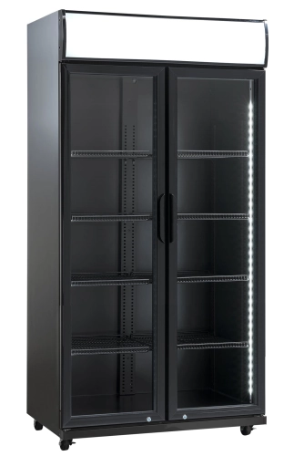 Szafa chłodnicza przeszklona SD881BHE| 2-drzwiowa | drzwi skrzydłowe | 569 l