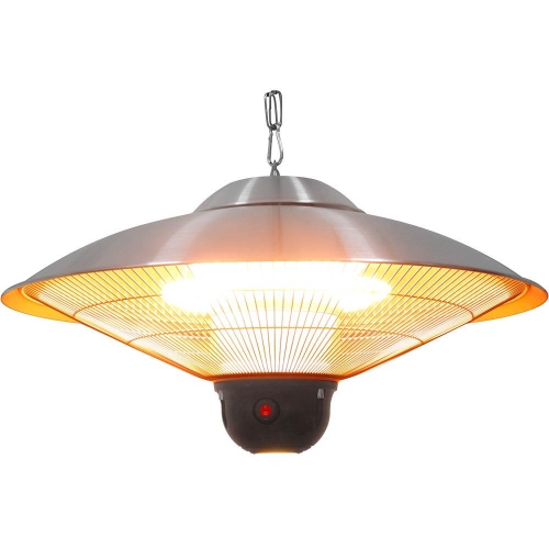 lampa grzewcza wisząca ze zdalnym sterowaniem i oświetleniem LED, P 2.1 kW