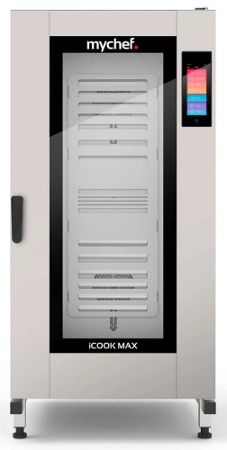 Piec konwekcyjno-parowy elektryczny | z wózkiem | automatyczny system myjący | 20xGN2/1 | 65,7 kW | 400 V | Mychef iCook MAX 202E TSC | System TSC  - najwyższa stabilność temperatury