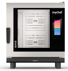 Piec konwekcyjno-parowy elektryczny | piekarniczo-cukierniczy | automatyczny system myjący | 6x600x400 |  12,6 kW | 400 V | Mychef iBake 6E TSC | System TSC - najwyższa stabilność temperatury
