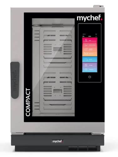 Piec konwekcyjno-parowy elektryczny | automatyczny system myjący | 10xGN1/1 | 12,6 kW | 400 V | Mychef iCook Compact 101E TSC | System TSC - najwyższa stabilność temperatury