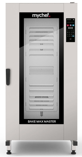 Piec konwekcyjno-parowy elektryczny | z wózkiem | piekarniczo-cukierniczy | automatyczny system myjący | 16x600x400 |  34,7 kW | 400 V | Mychef BAKE MAX MASTER 16E TSC | System TSC - najwyższa stabilność temperatury