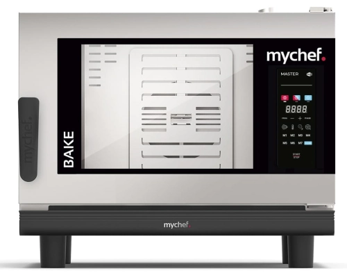Piec konwekcyjno-parowy elektryczny | piekarniczo-cukierniczy | automatyczny system myjący  | 4x600x400 |  7,3 kW | 400 V | Mychef BAKE MASTER 4E TSC | System TSC - najwyższa stabilność temperatury