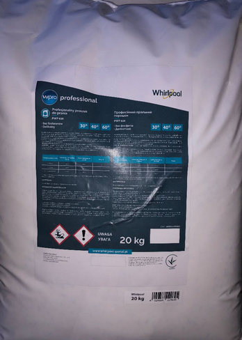 Profesjonalny proszek do prania 20kg WHIRLPOOL