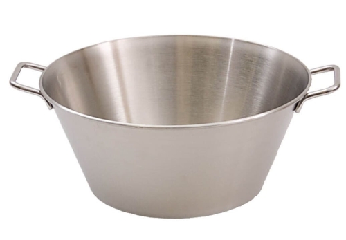 wanna, miska stalowa z uchwytami, Ø 500 mm, V 28L 