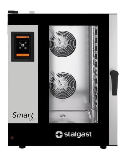 Gazowy piec konwekcyjno-parowy 11xGN 2/1 dotykowy SmartCook 28kW/230V  Stalgast 9100056